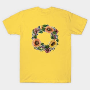 Sunflower Wreath T-Shirt